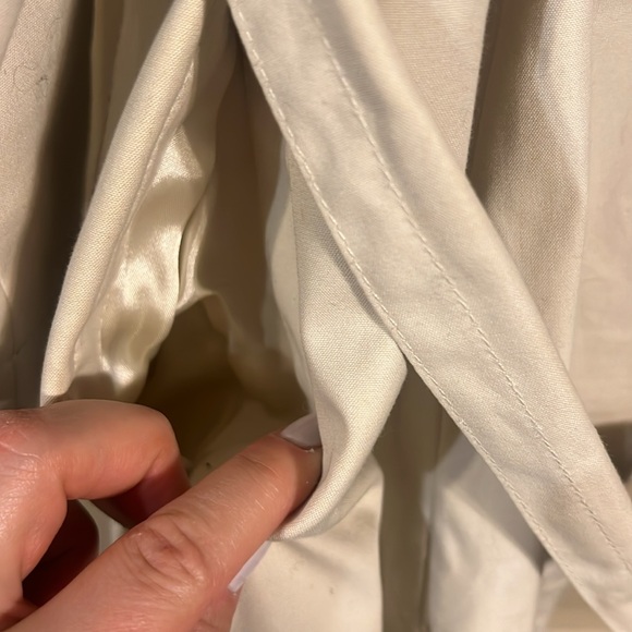 J. Crew Sadie Trench Coat Cropped Tan Size 8 - Picture 9 of 13